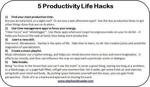 5 Productivity Life Hacks